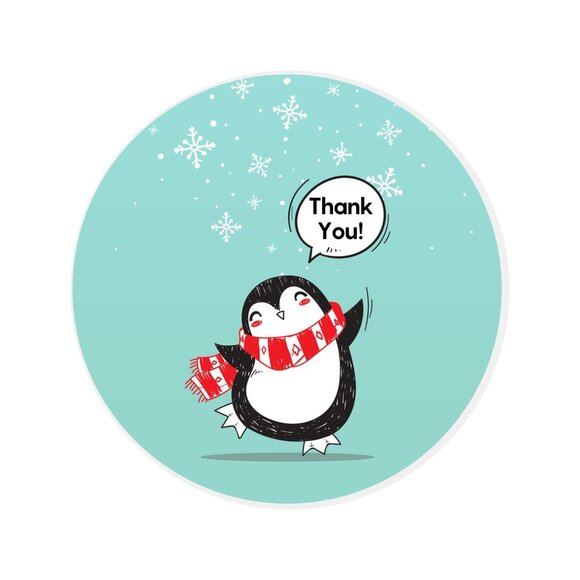 Christmas Variety Thank You Sticker Set - Picture 3 of 6